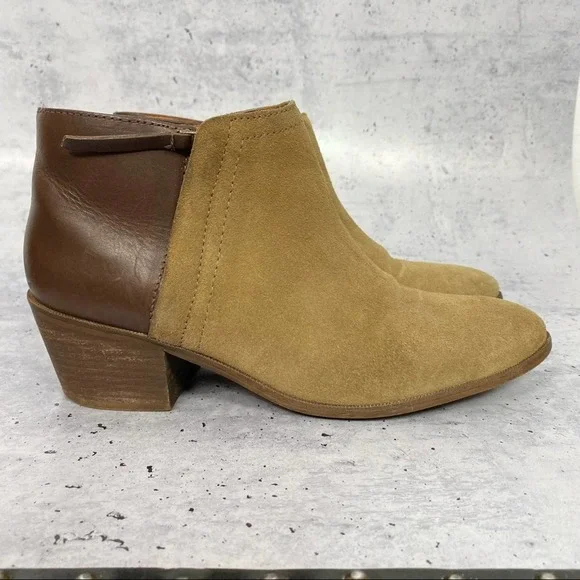 Madewell Cait suede & leather ankle bootie 9.5 - Picture 2 of 12